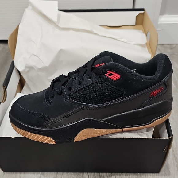 Jordan Other - Jordan Black and Red Sneakers with Tan Sole